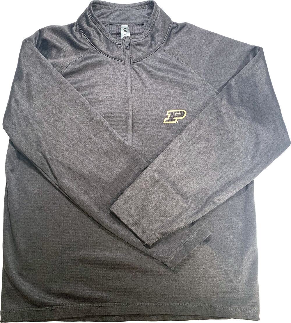 Purdue Boilermakers Ouray Sportswear Half-Zip Pullover Dark Gray Unisex Small